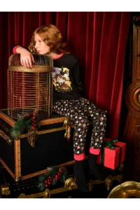 Penti Boys' Printed Black Pajama Set - Harry Potter Collection