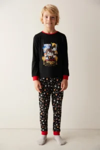 Penti Boys' Printed Black Pajama Set - Harry Potter Collection - Image 2