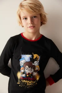 Penti Boys' Printed Black Pajama Set - Harry Potter Collection - Image 3