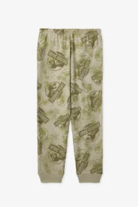 Penti Khaki Boy's Jurassic Park Long Sleeve Cotton Pajama Set - Image 3