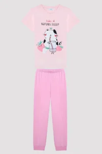 Penti Girls' Before Sleep Multicolored Pajama Set