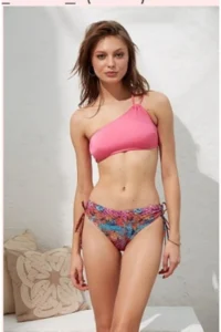Pierre Cardin Women Piton Doja One Shoulder Sliding Bikini Set
