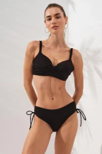 Pierre Cardin SOLE Covered Shaping Bikini-Black - Image 2