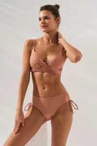 Pierre Cardin 231229 Bronze Sole Covered Bikini Set - Image 3