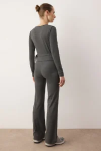 TRENDYOLMİLLA Anthracite Melanj  Knitting Bottom - Top Set - Image 4