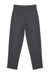 TRENDYOLMİLLA Anthracite Carrot High Waist polyviscone Weaving Dress Pants - Image 7