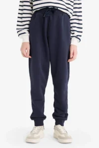 DeFacto Boy's Navy Blue Elastic Waist Pocket Jogger School Sweatpants R5970a624au - Image 6