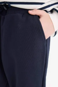 DeFacto Boy's Navy Blue Elastic Waist Pocket Jogger School Sweatpants R5970a624au - Image 7