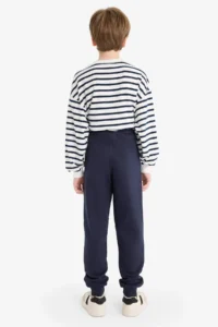 DeFacto Boy's Navy Blue Elastic Waist Pocket Jogger School Sweatpants R5970a624au - Image 8