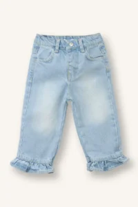 DeFacto Wide Leg Cotton Pants Baby Girl