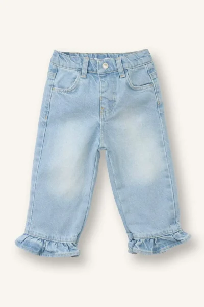 DeFacto Wide Leg Cotton Pants Baby Girl