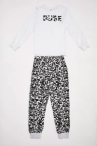 DeFacto Boys' Printed Pajamas Set