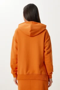 Happiness İstanbul Women Oranj Knitting Sweatshirt Skirt Set - Image 7