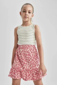 DeFacto Girls' Regular Fit Skirt