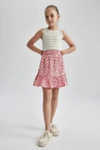 DeFacto Girls' Regular Fit Skirt - Image 2