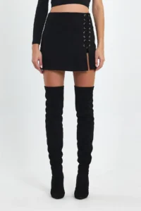 Ceylen Rope with accessories Suede Skirt