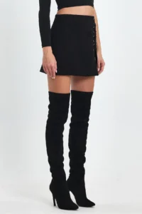 Ceylen Rope with accessories Suede Skirt - Image 2