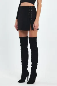 Ceylen Rope with accessories Suede Skirt - Image 3
