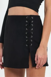 Ceylen Rope with accessories Suede Skirt - Image 4