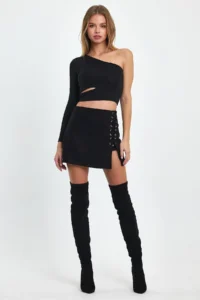 Ceylen Rope with accessories Suede Skirt - Image 7