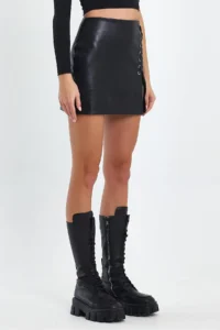 Ceylen Rope with accessories Leather Skirt - Image 2