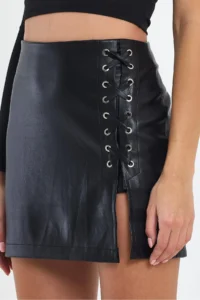 Ceylen Rope with accessories Leather Skirt - Image 4