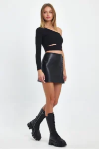 Ceylen Rope with accessories Leather Skirt - Image 5