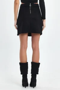 Ceylen Lace Detay Suede Skirt - Image 8
