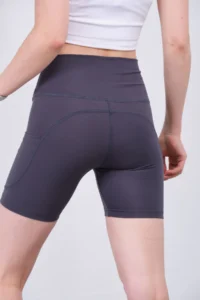 Domoda Push-up Sports Shorts with Anthracite Pockets and Carioca Stitching Flexible and Comfortable Women's Biker Short Tights @padova - Image 5