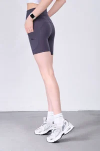 Domoda Push-up Sports Shorts with Anthracite Pockets and Carioca Stitching Flexible and Comfortable Women's Biker Short Tights @padova - Image 8