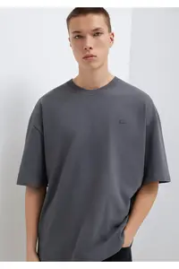 Mavi Short Sleeve LOGO T-Shirt Demir Gray - Image 2