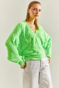 Bianco Lucci Women Braided tied up Knitwear Cardigan NGO162 - Image 6