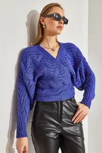 Bianco Lucci Women Braided tied up Knitwear Cardigan NGO162 - Image 4
