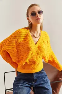 Bianco Lucci Women Braided tied up Knitwear Cardigan NGO162 - Image 3