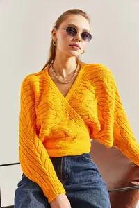 Bianco Lucci Women Braided tied up Knitwear Cardigan NGO162 - Image 4