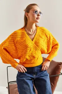 Bianco Lucci Women Braided tied up Knitwear Cardigan NGO162 - Image 6