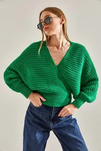 Bianco Lucci Women Binding Detailed Knitwear Cardigan - Image 3