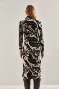 Bianco Lucci Women Dalga Patterned Skirt - Image 5