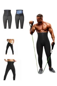 MİSTİRİK Sauna-Tights Model Corset Sauna Thermal Tights with High Waist Agraffiti with Lifting and Firming Effect - Image 4