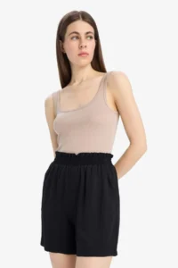 DeFacto Paperbag High Waist Wide Leg Belmando Shorts - Image 4