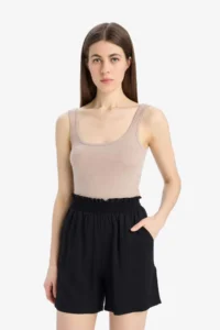 DeFacto Paperbag High Waist Wide Leg Belmando Shorts - Image 5