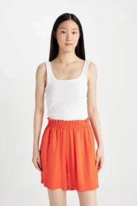 DeFacto Paperbag High Waist Wide Leg Belmando Shorts - Image 2
