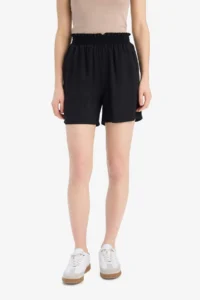 DeFacto Paperbag High Waist Wide Leg Belmando Shorts
