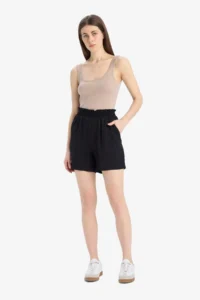 DeFacto Paperbag High Waist Wide Leg Belmando Shorts - Image 4
