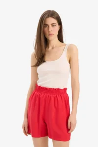 DeFacto Paperbag High Waist Wide Leg Belmando Shorts - Image 2
