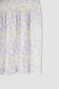 DeFacto Girl's Watermelon Patterned Sleeveless Cotton Combed Dress - Image 2