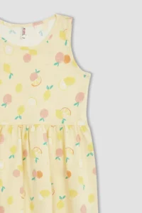 DeFacto Girls' Regular Fit Cotton Dress - Image 2