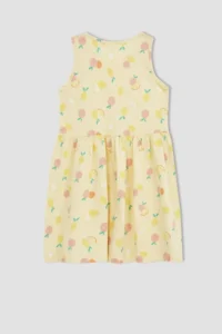 DeFacto Girls' Regular Fit Cotton Dress - Image 3
