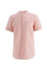 DeFacto Boys' linen look Short Sleeve Shirt - Image 4