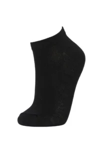 DeFacto Women Basic Plain 3-pack Cotton Slippers Socks - Image 2